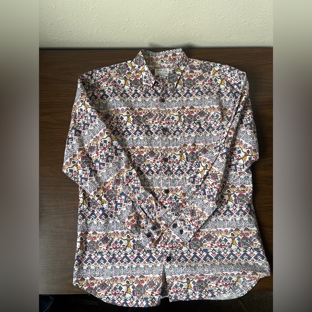 Vintage Fresh Box Cotton Shirt from Harajuku 90s - Size M